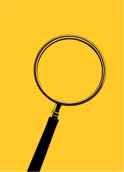 A magnifying glass